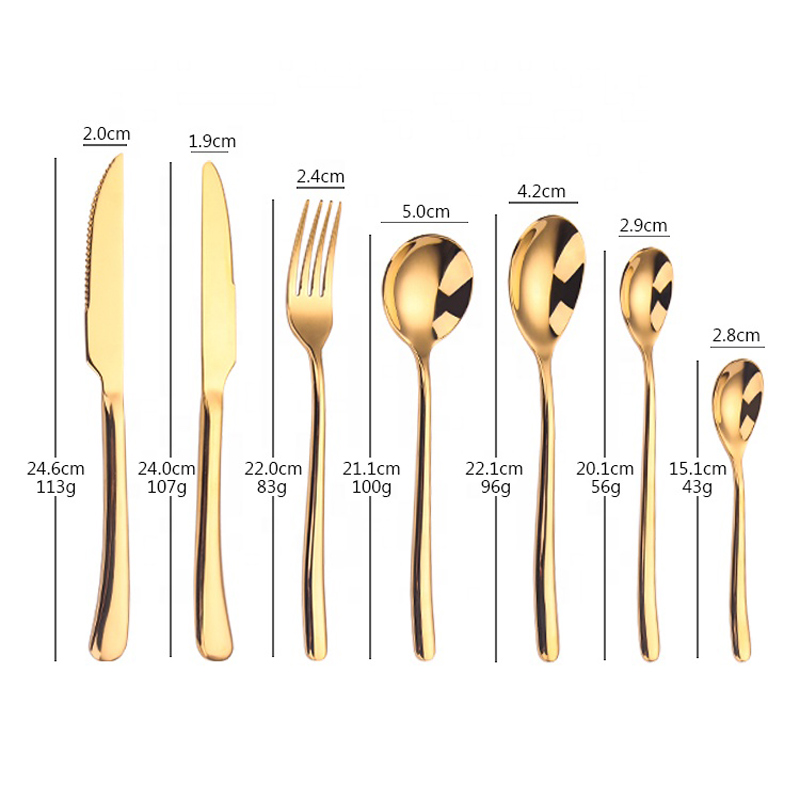 amazon κορυφή πωλητή μπουφέ flatware από ανοξείδωτο χάλυβα χρυσό μαχαιροπίρουνα